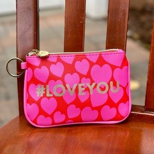 Dabney Lee Small Pouch #LOVE YOU w/ Hearts